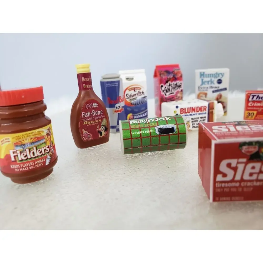 Topps Wacky Packages 3D Minis Mixed Lot‎ of 14 Small Cute Clever Brands gothic